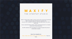 Desktop Screenshot of maxify.com